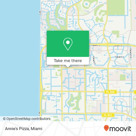 Annie's Pizza map