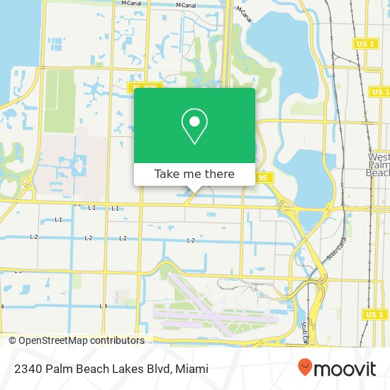 2340 Palm Beach Lakes Blvd map