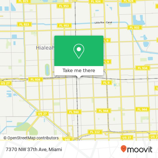 Mapa de 7370 NW 37th Ave