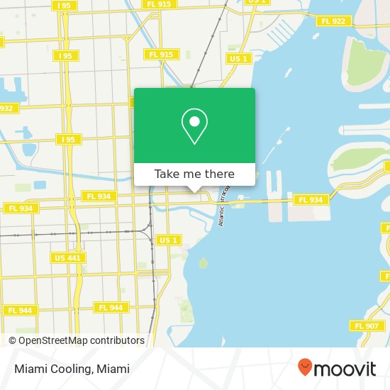 Mapa de Miami Cooling