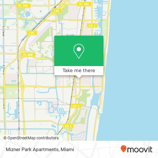 Mizner Park Apartments map