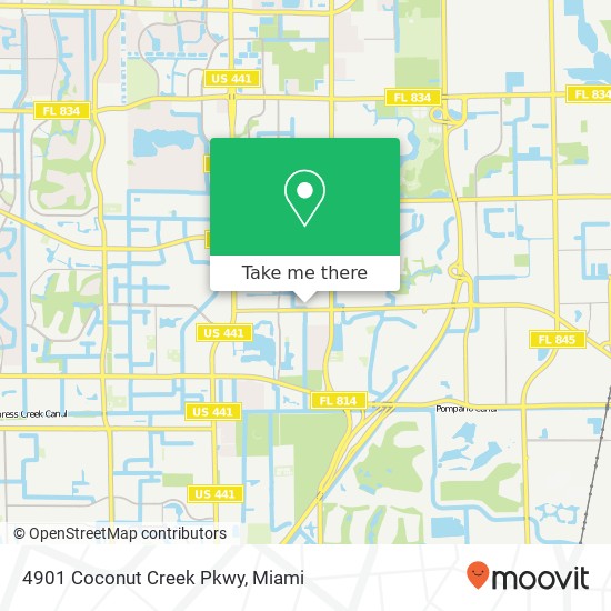 Mapa de 4901 Coconut Creek Pkwy