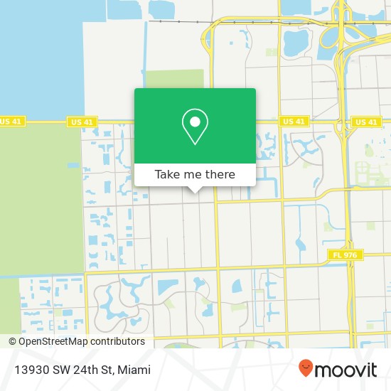 13930 SW 24th St map