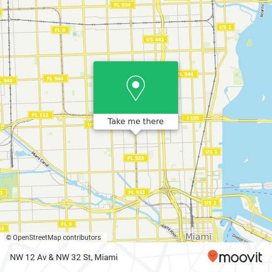 NW 12 Av & NW 32 St map