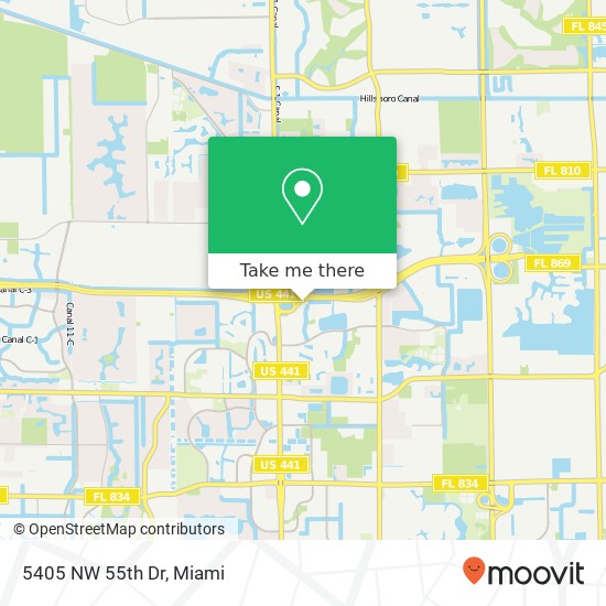 5405 NW 55th Dr map