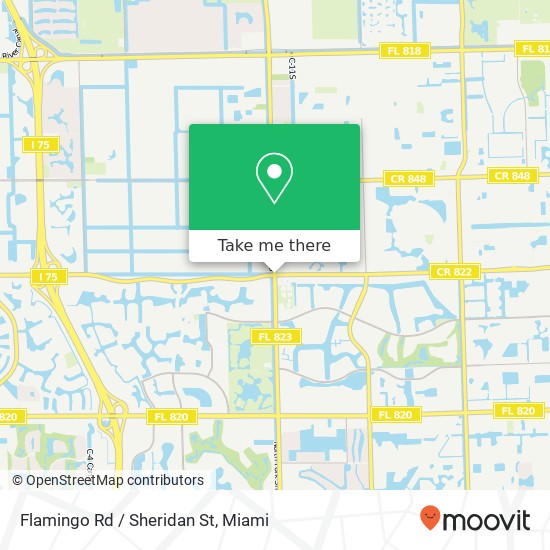 Flamingo Rd / Sheridan St map