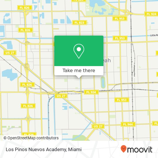 Los Pinos Nuevos Academy map