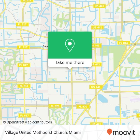 Village United Methodist Church map
