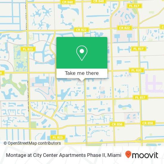 Mapa de Montage at City Center Apartments Phase II