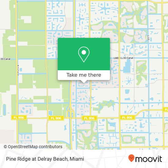 Pine Ridge at Delray Beach map
