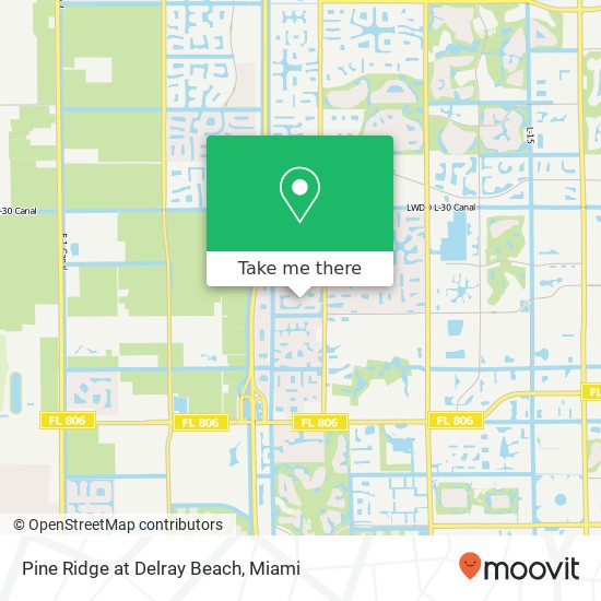 Mapa de Pine Ridge at Delray Beach