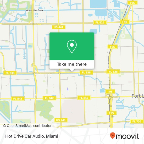 Mapa de Hot Drive Car Audio