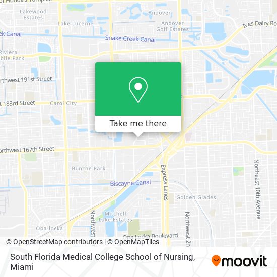 Mapa de South Florida Medical College School of Nursing