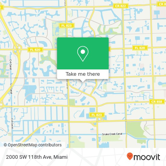 2000 SW 118th Ave map