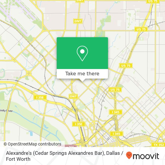 Alexandre's (Cedar Springs Alexandres Bar) map