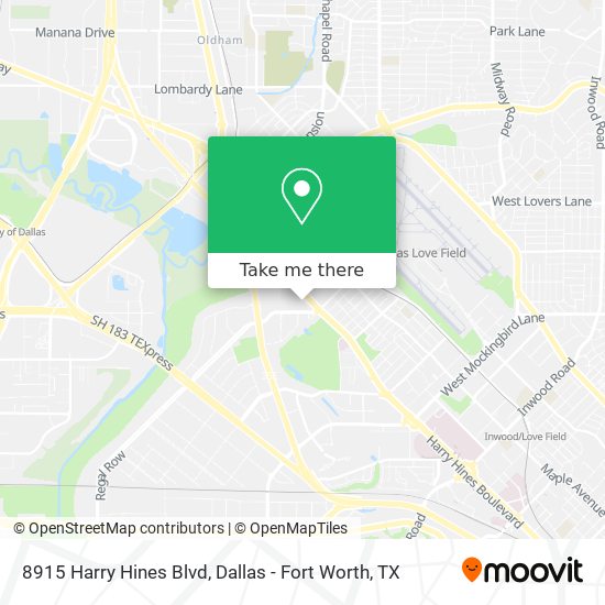 Mapa de 8915 Harry Hines Blvd