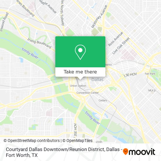 Mapa de Courtyard Dallas Downtown / Reunion District