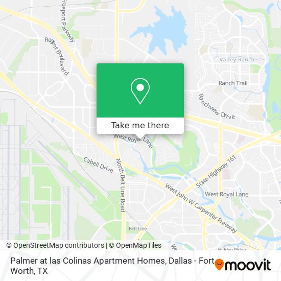 Mapa de Palmer at las Colinas Apartment Homes