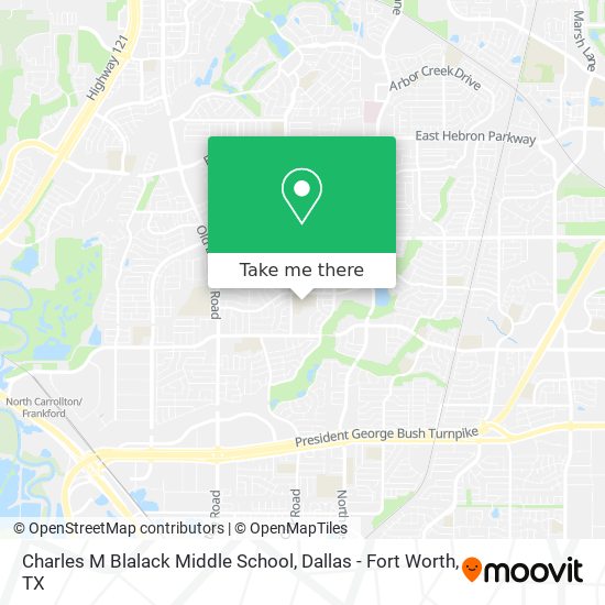 Charles M Blalack Middle School map