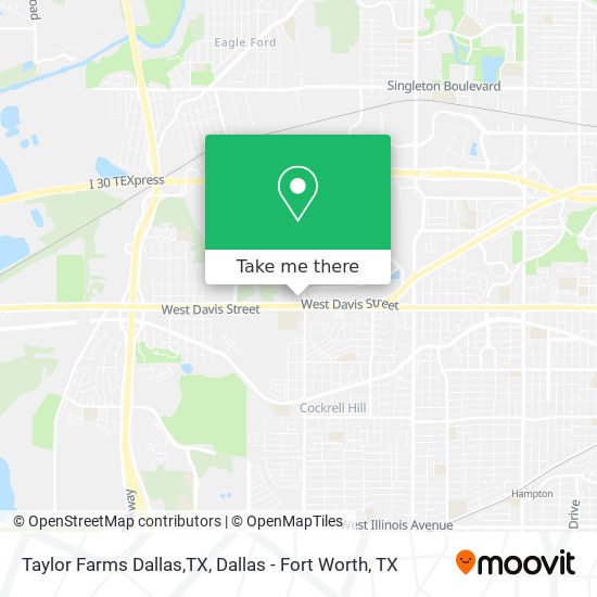 Mapa de Taylor Farms Dallas,TX