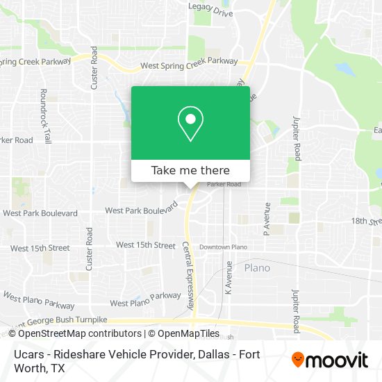 Ucars - Rideshare Vehicle Provider map