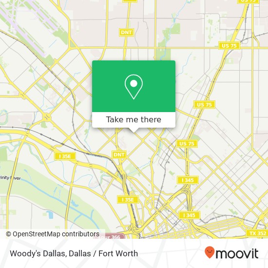 Woody's Dallas map