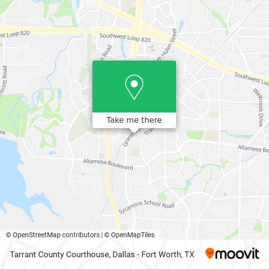 Tarrant County Courthouse map