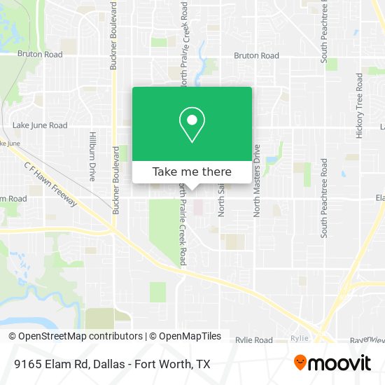 Mapa de 9165 Elam Rd