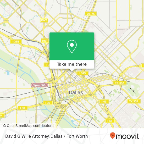 David G Wille Attorney map