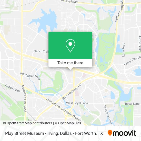 Play Street Museum - Irving map