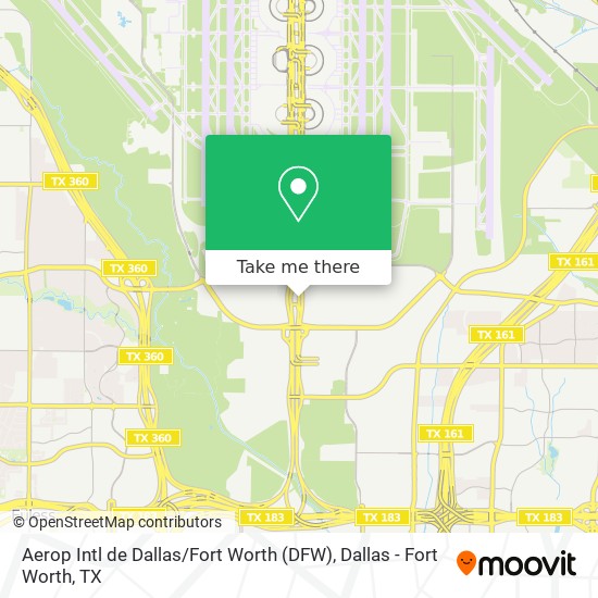 Mapa de Aerop Intl de Dallas / Fort Worth (DFW)