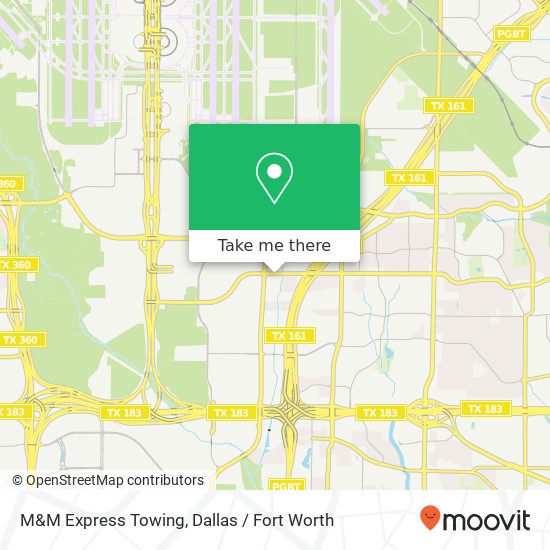 M&M Express Towing map