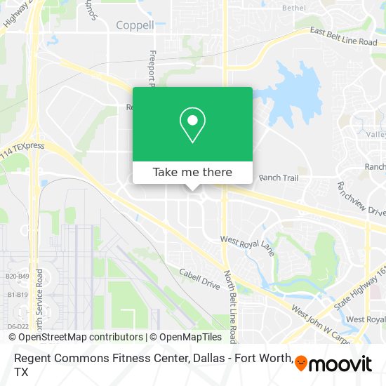 Mapa de Regent Commons Fitness Center
