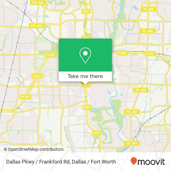 Dallas Pkwy / Frankford Rd map