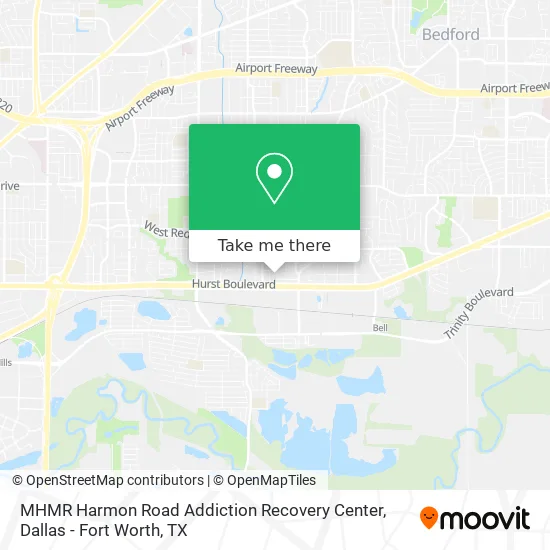 MHMR Harmon Road Addiction Recovery Center map