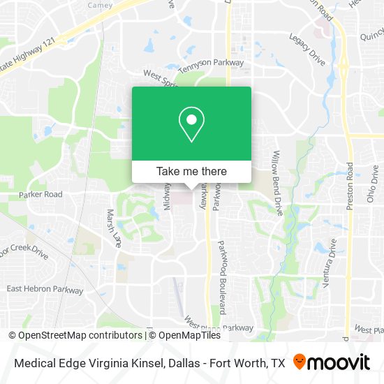 Medical Edge Virginia Kinsel map
