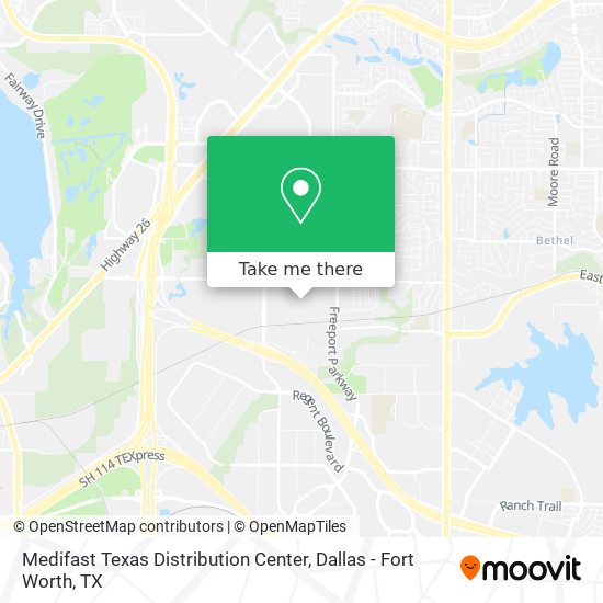 Medifast Texas Distribution Center map