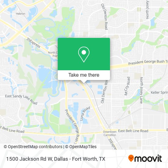 Mapa de 1500 Jackson Rd W