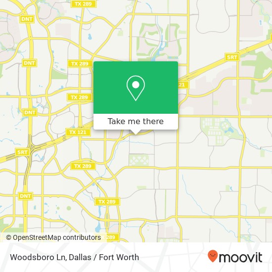 Mapa de Woodsboro Ln