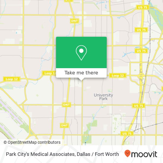 Park City's Medical Associates map
