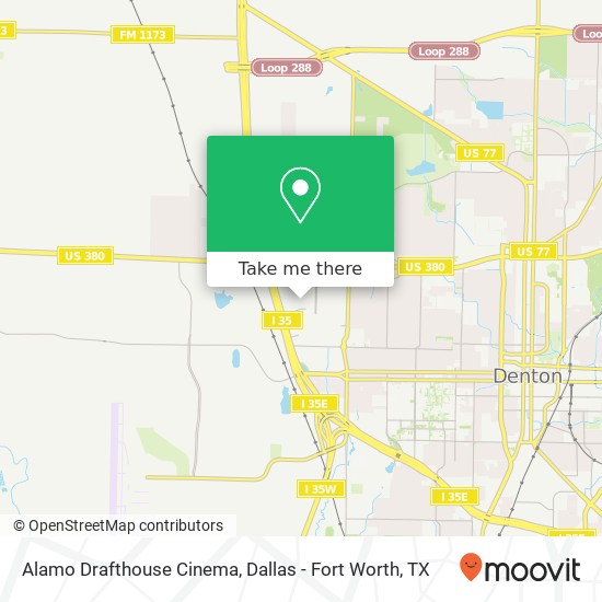 Alamo Drafthouse Cinema map