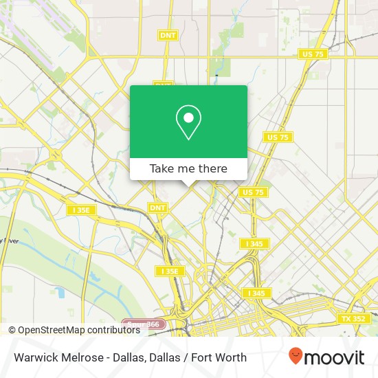 Warwick Melrose - Dallas map