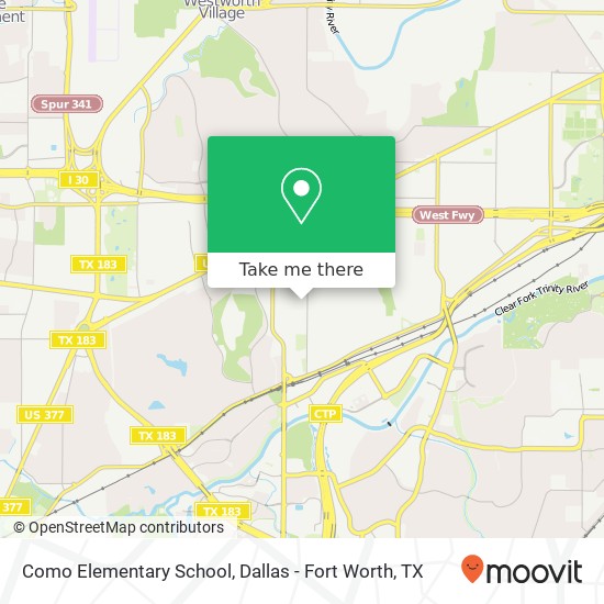 Como Elementary School map