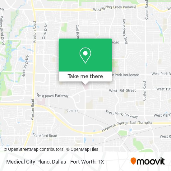Medical City Plano map