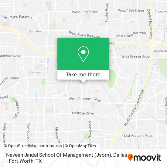 Mapa de Naveen Jindal School Of Management (Jsom)