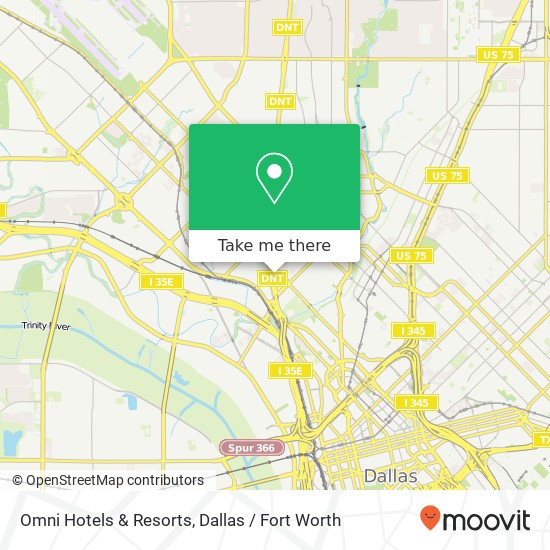 Omni Hotels & Resorts map