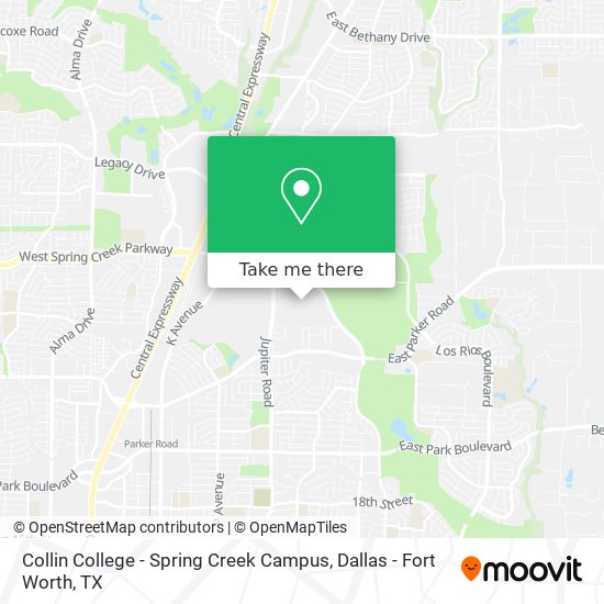 Collin College Plano Map How To Get To Collin College - Spring Creek Campus In Plano By Bus Or Light  Rail?