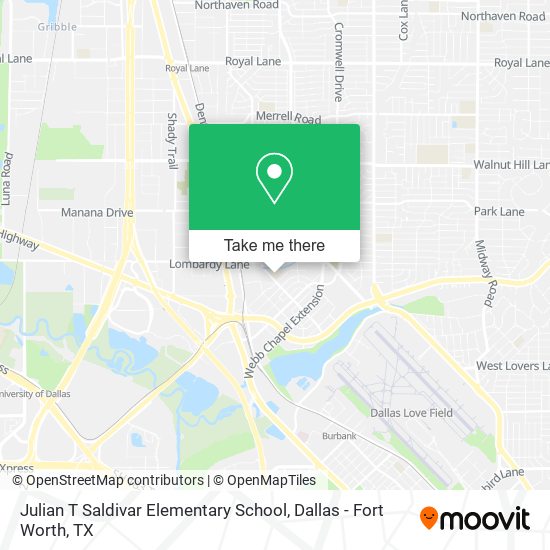Julian T Saldivar Elementary School map
