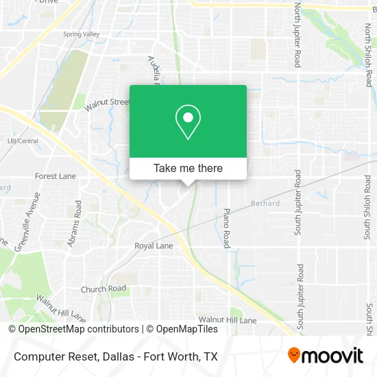 Mapa de Computer Reset