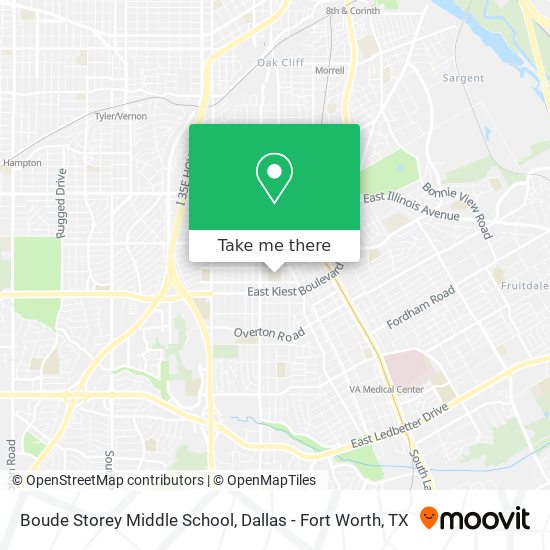 Mapa de Boude Storey Middle School